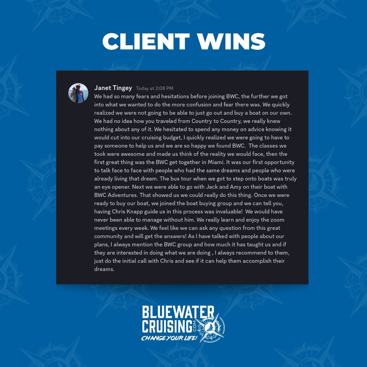 Janet and Clint Tingey testimonial