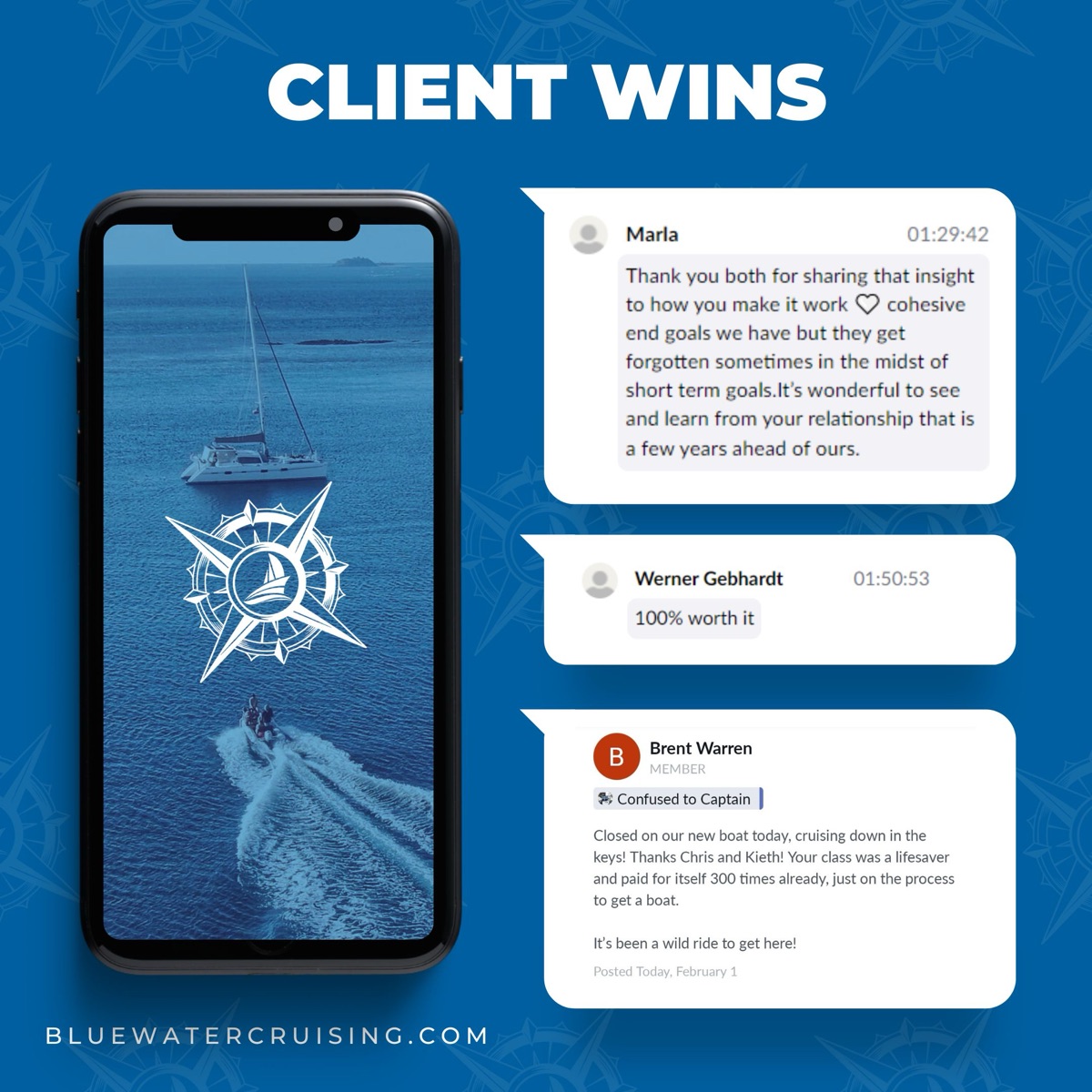 Client testimonials